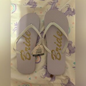 Bride flip flops